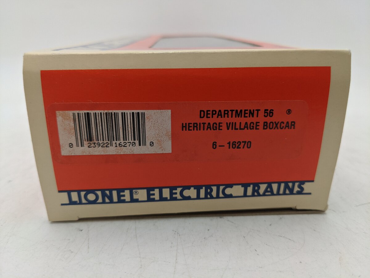 Lionel 6-16270 O Gauge Department 56 Heritage Village Boxcar #9796 EX/Box