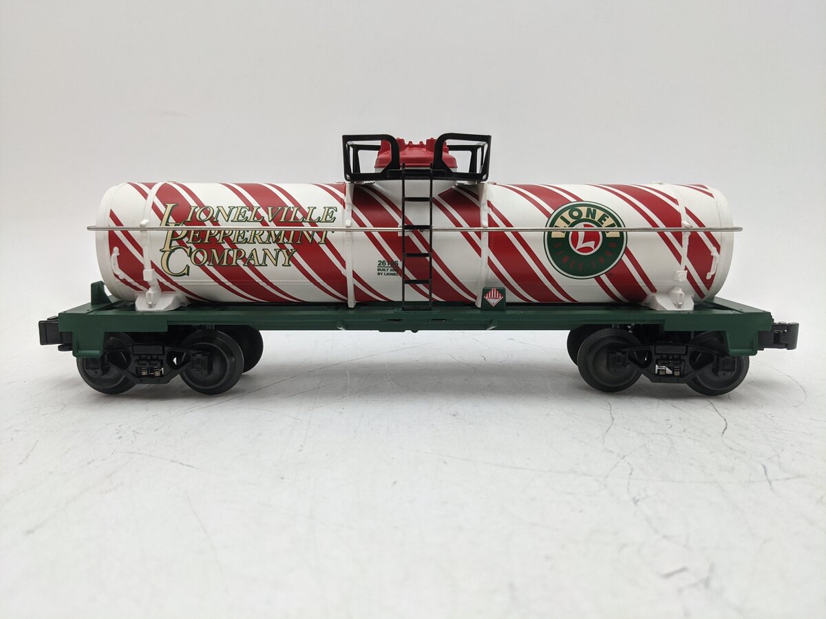Lionel 6-26196 O Gauge Candy Cane Single Dome Tank Car EX/Box