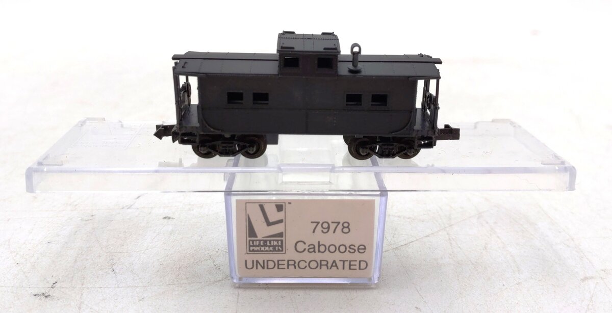 Life Like 7978 N Scale Undecorated Caboose LN/Box