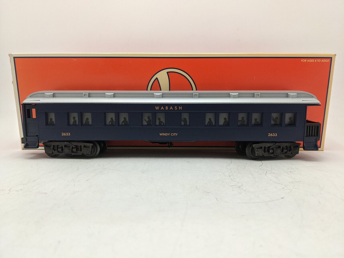 Lionel 6-19065 O Wabash Railway Windy City 2633 Observation EX/Box