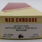 Red Caboose RC-2236a Rutland 42' Flatcar Kit NIB