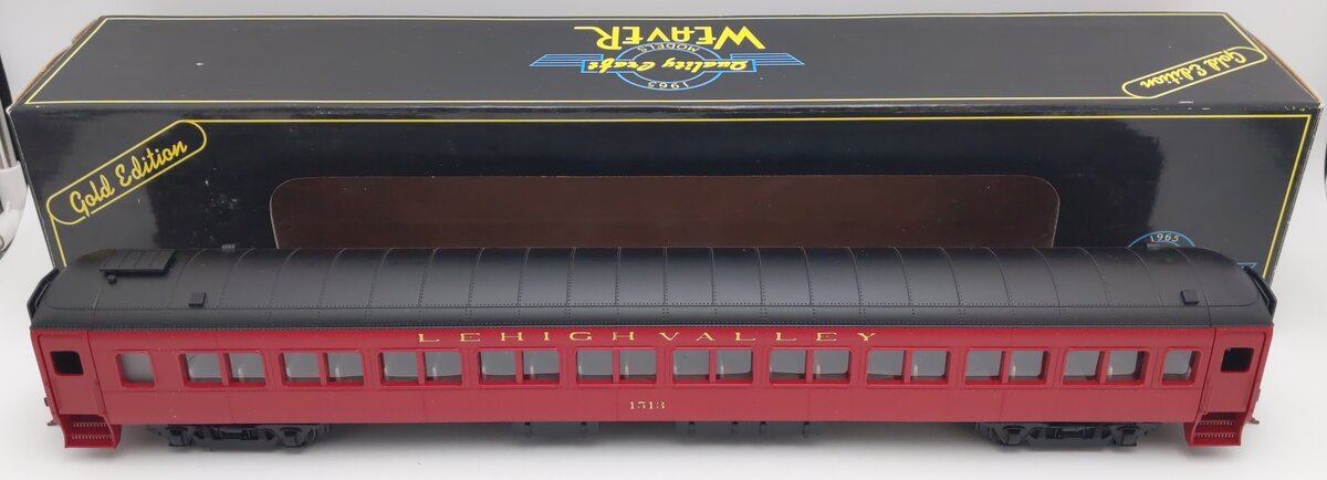 Weaver 1513 O Gauge Lehigh Valley Pullman-Bradley Coach Passenger Car (2-Rail) LN/Box