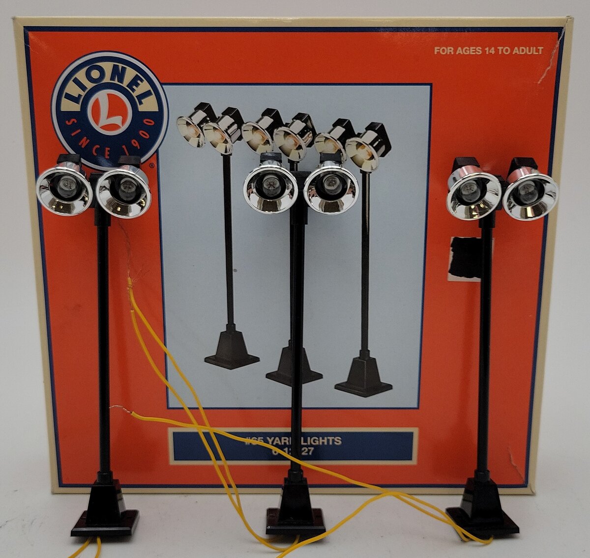 Lionel 6-12927 O Dual Illuminated #65 Yard Lights (Set of 3) EX/Box