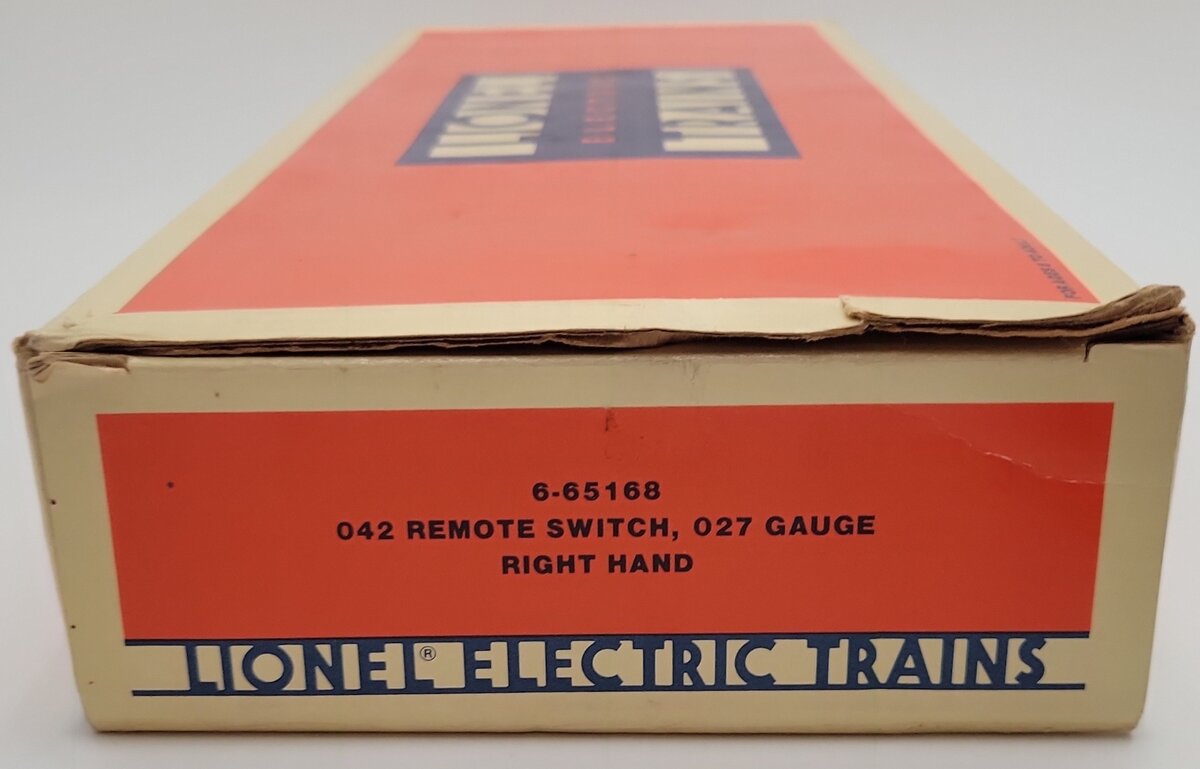 Lionel 6-65168 O27 42" Right Hand Remote Control Switch Turnout