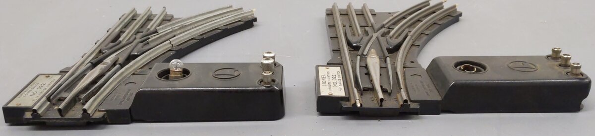 Lionel O22 Left-Hand & Right-Hand Electric Remote Switches (3 Pairs of 2)