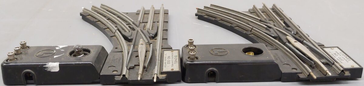 Lionel O22 Left-Hand & Right-Hand Electric Remote Switches (3 Pairs of 2)