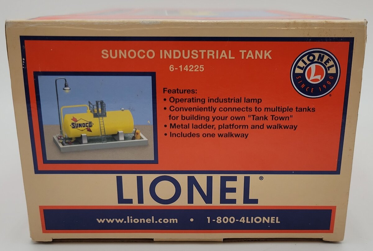 Lionel 6-14225 O Gauge Sunoco Industrial Tank EX/Box