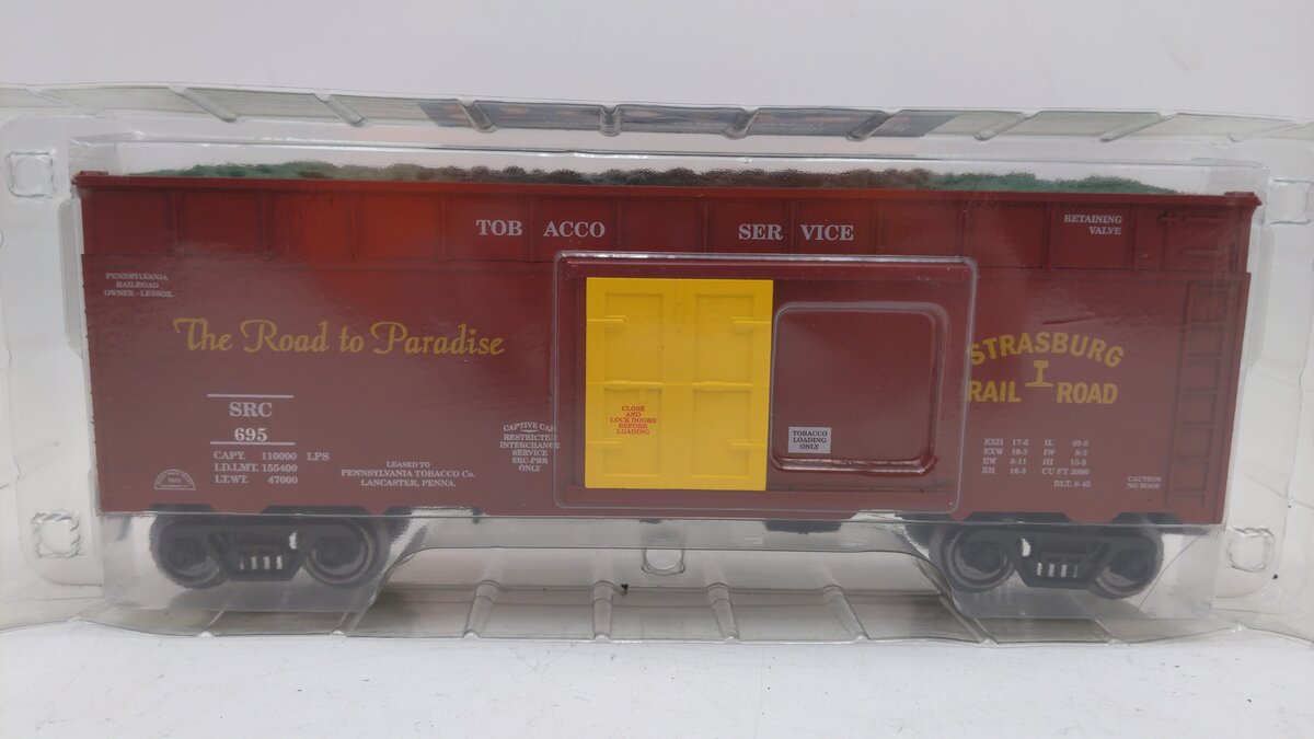 RMT 86499-40 O Gauge Strasburg Railroad 40' Tobacco Car #695