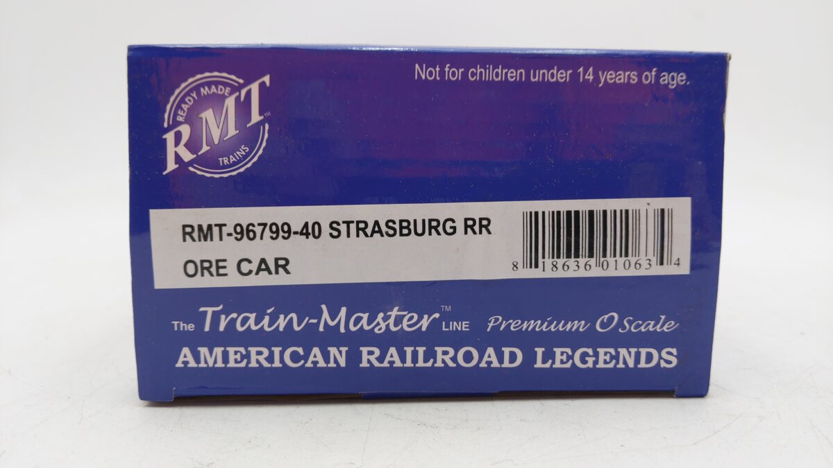RMT 96799-40 O Gauge Strasburg Railroad Ore Car #820 MT/Box
