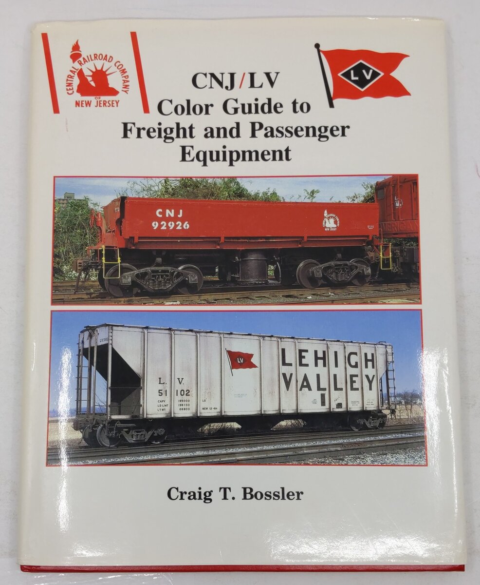 CNJ/LV Color Guide to Freight and Passenger Equipment Hardcover Book VG
