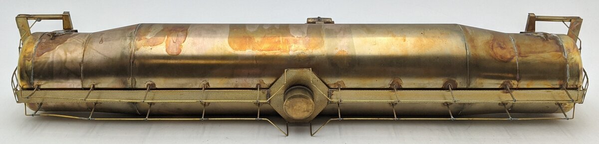 US Hobbies O Scale Brass Pregnant Whale Tank Car (2-Rail) - Unpainted LN/Box