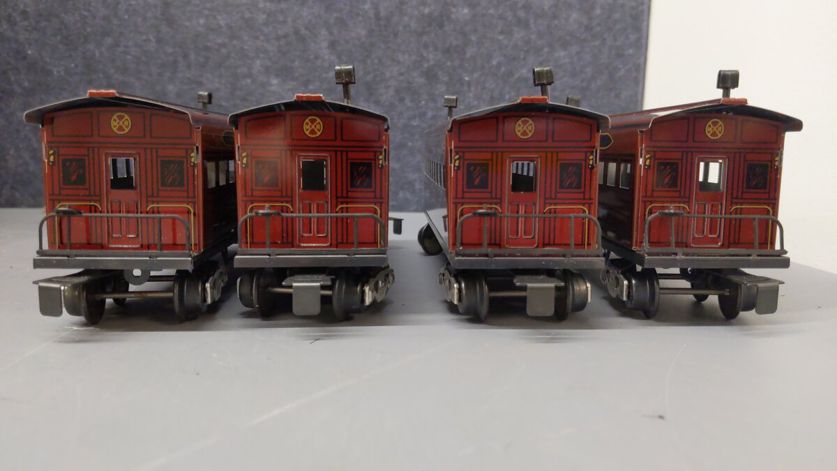 Marx 5192 Canadian Pacific Old Time Passenger Cars (Set of 4) EX/Box