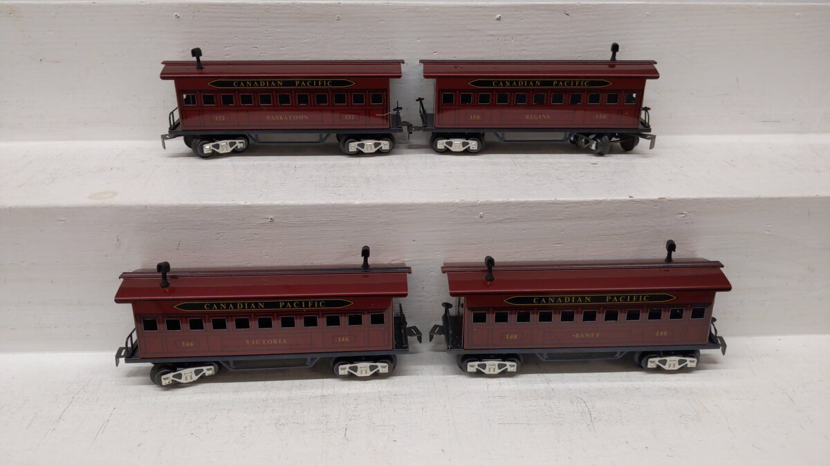 Marx 5192 Canadian Pacific Old Time Passenger Cars (Set of 4) EX/Box
