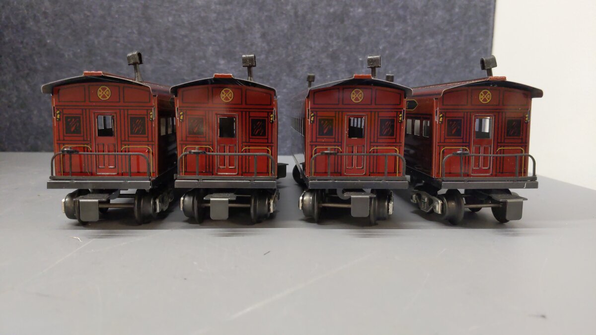 Marx 5192 Canadian Pacific Old Time Passenger Cars (Set of 4) EX/Box