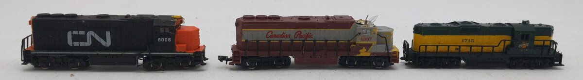 Bachmann N Scale Assorted Diesel Locomotives #6006,6007,1715 [3] VG