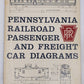Pennsylvania Railroad Passenger and Freight Car Diagrams Paperback  Book VG