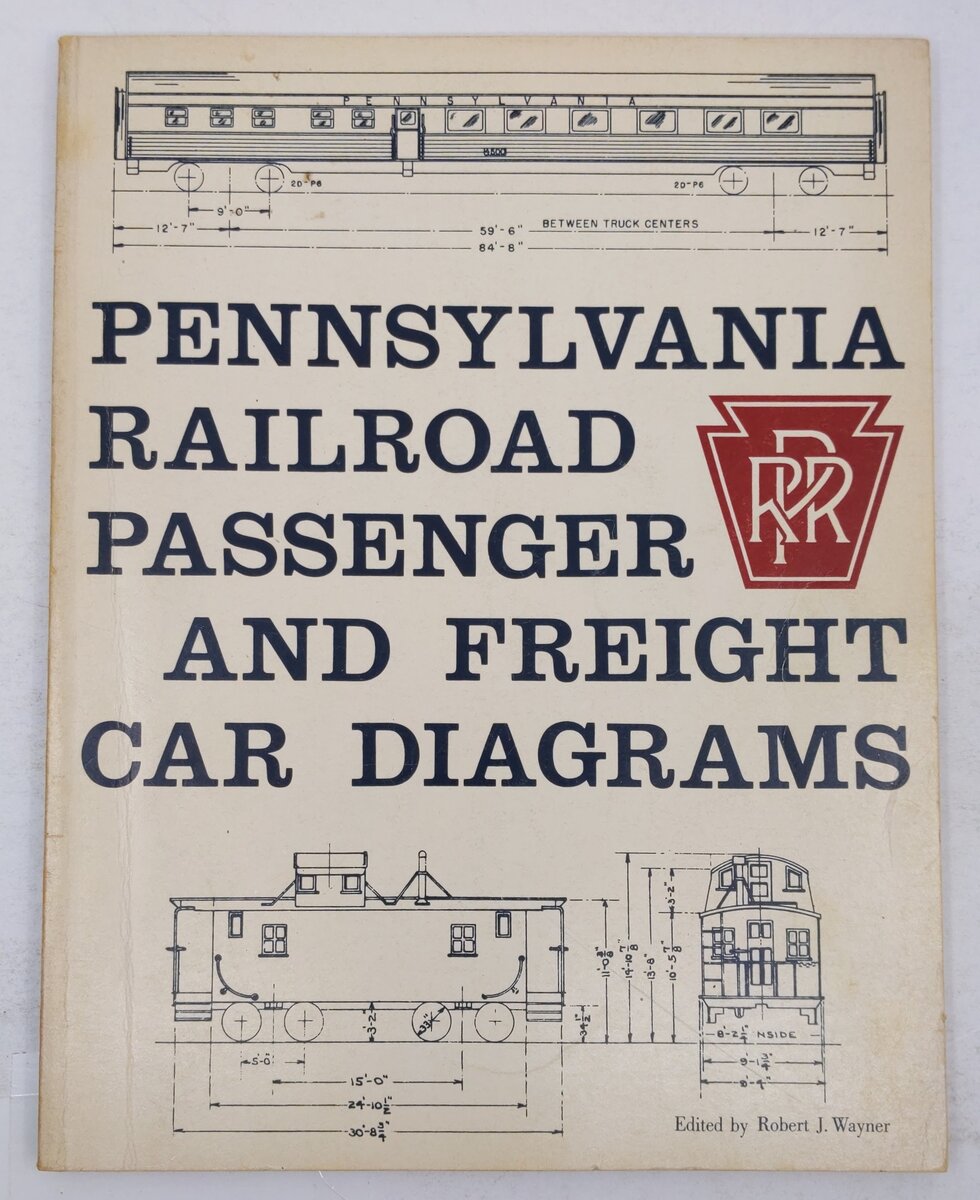 Pennsylvania Railroad Passenger and Freight Car Diagrams Paperback  Book VG