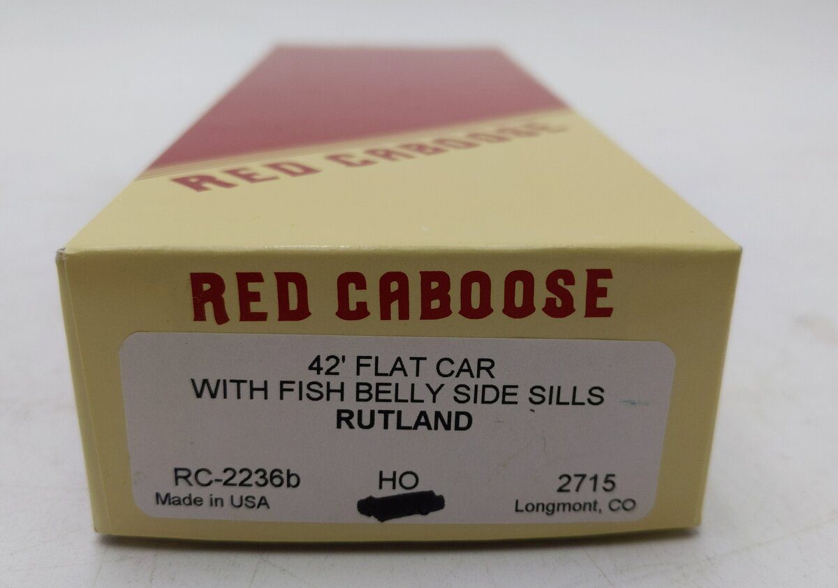 Red Caboose RC-2236b Rutland 42' Flatcar Kit NIB