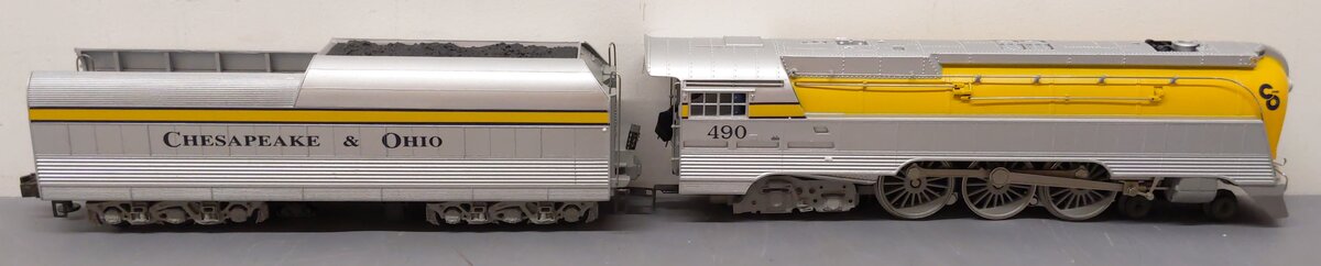 Lionel 6-18043 O Chesapeake & Ohio Streamlined Hudson & Tender #490 with RSII EX/Box