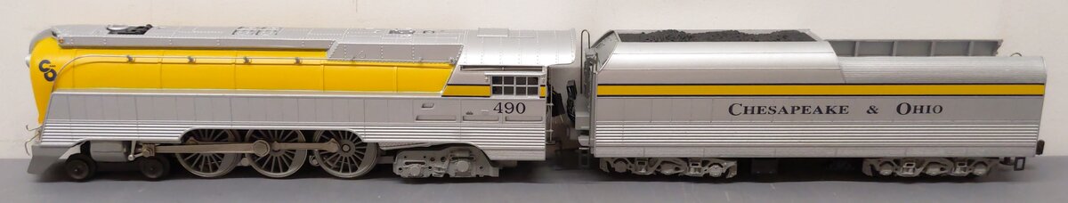 Lionel 6-18043 O Chesapeake & Ohio Streamlined Hudson & Tender #490 with RSII EX/Box