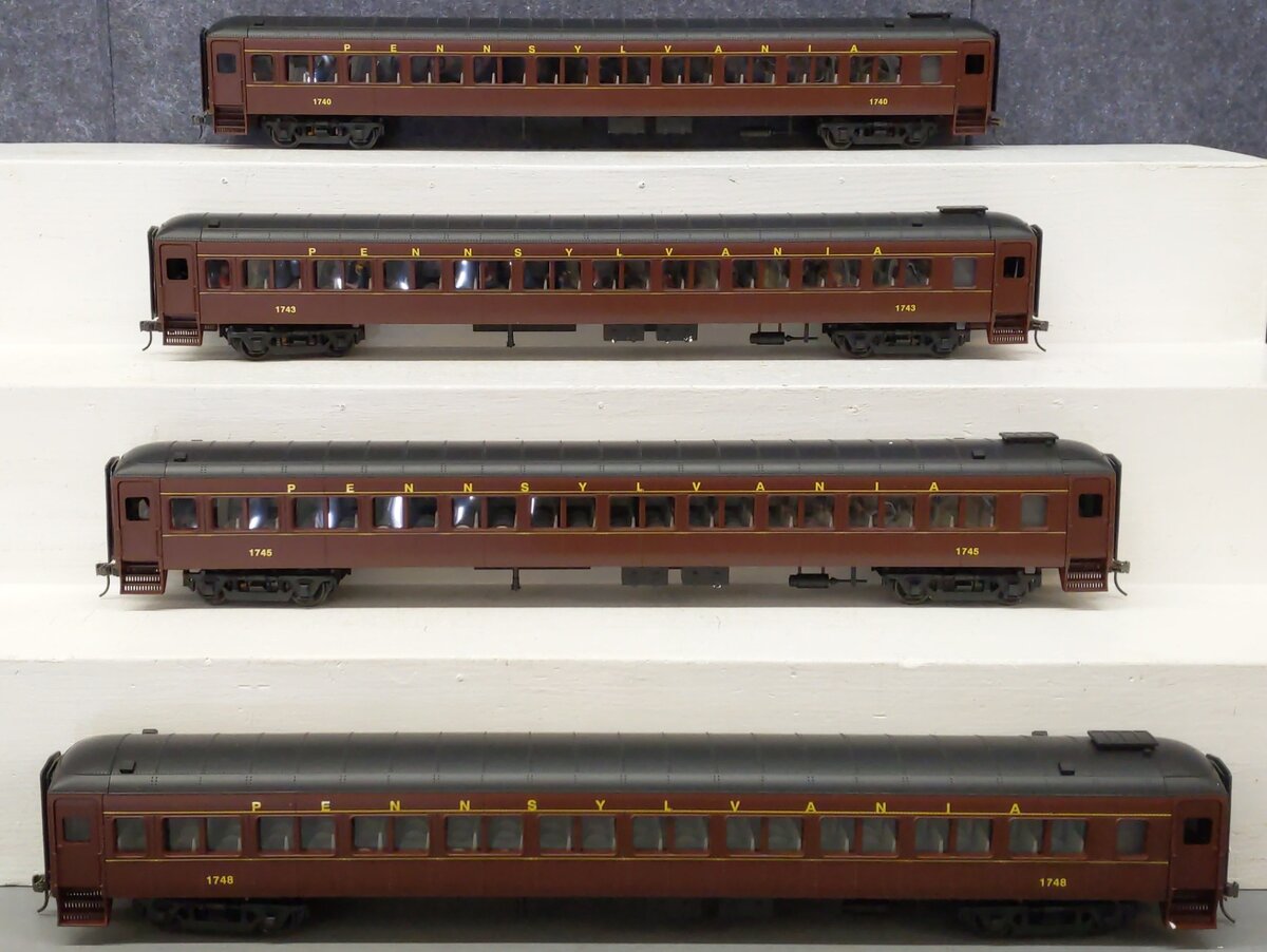 Weaver G1236S O Scale Pullman-Bradley Deluxe Coaches (Set of 4) - 2-Rail VG/Box
