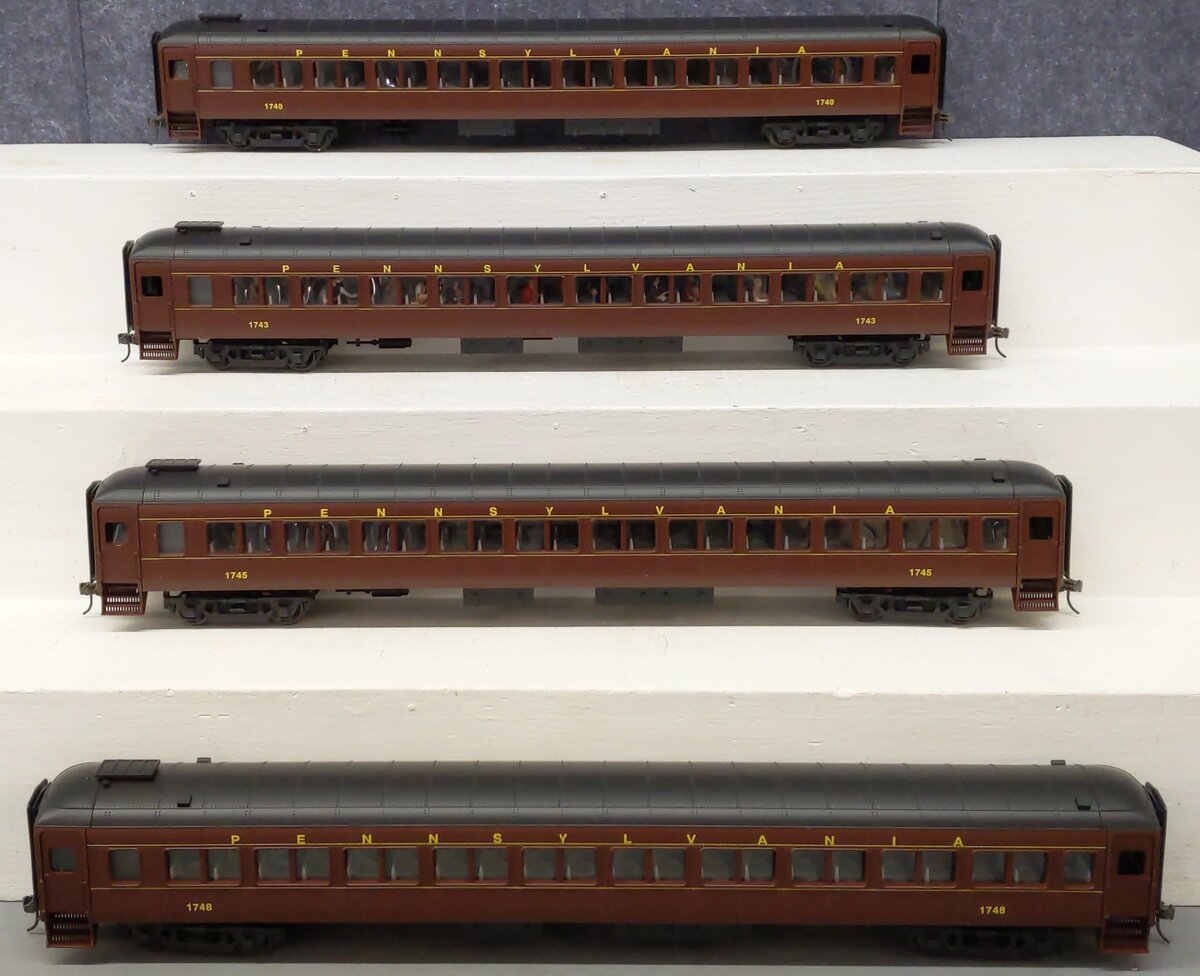 Weaver G1236S O Scale Pullman-Bradley Deluxe Coaches (Set of 4) - 2-Rail VG/Box