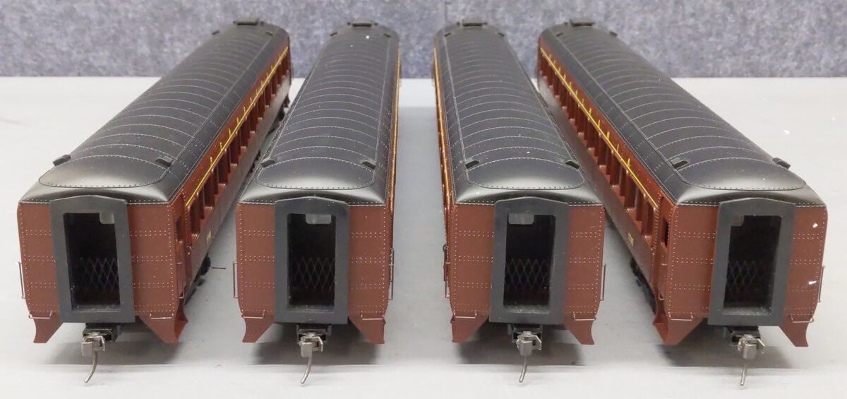 Weaver G1236S O Scale Pullman-Bradley Deluxe Coaches (Set of 4) - 2-Rail VG/Box
