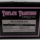 MTH 10-203 Standard Gauge 213 Terra Cotta & Green Stock Car with Brass Trim LN/Box