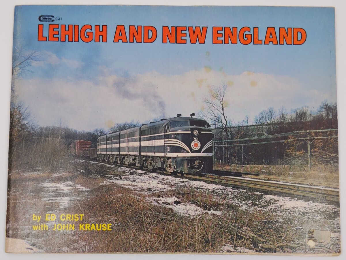 The Lehigh and New England Railroad Paperback Book By Ed Crist, John Krause VG