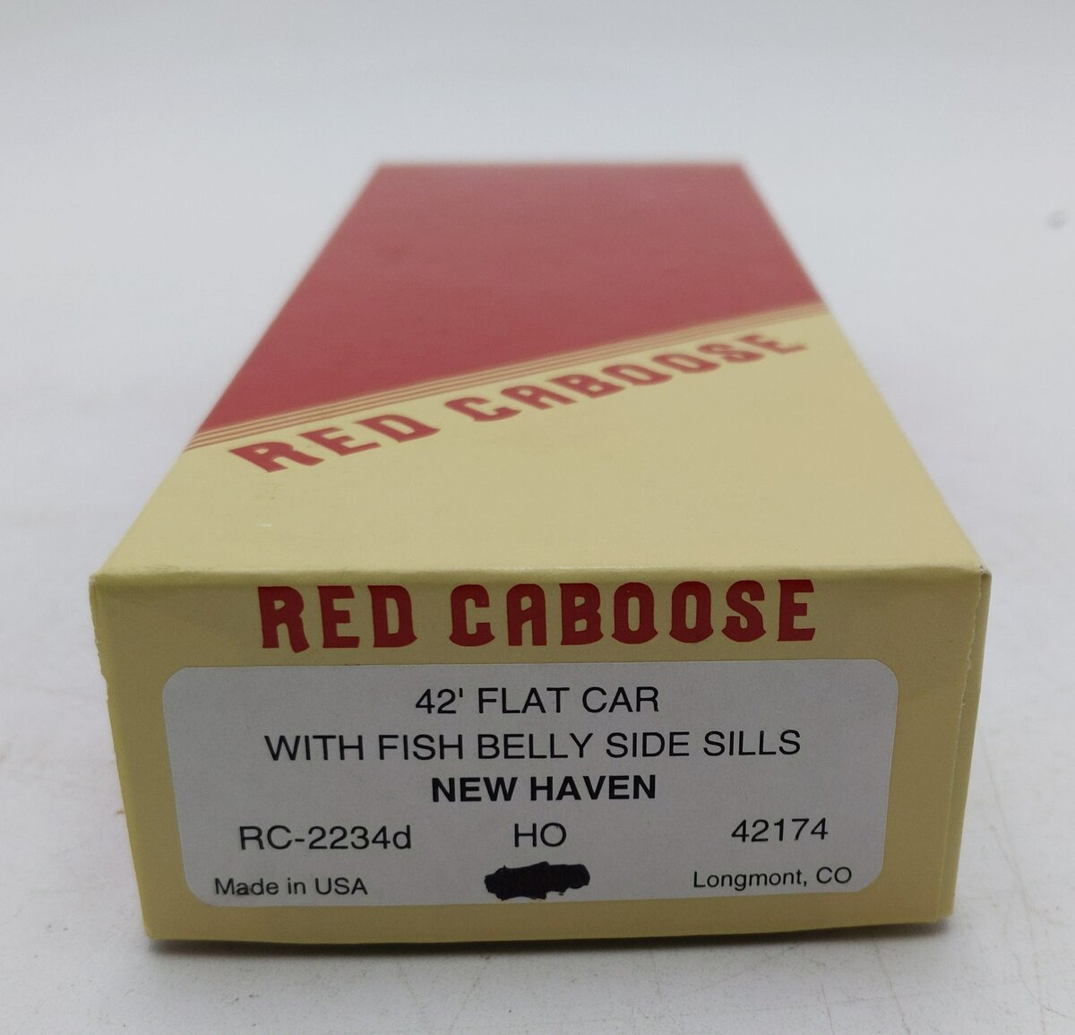 Red Caboose 2234d HO Scale New Haven 42' Flat Car LN/Box