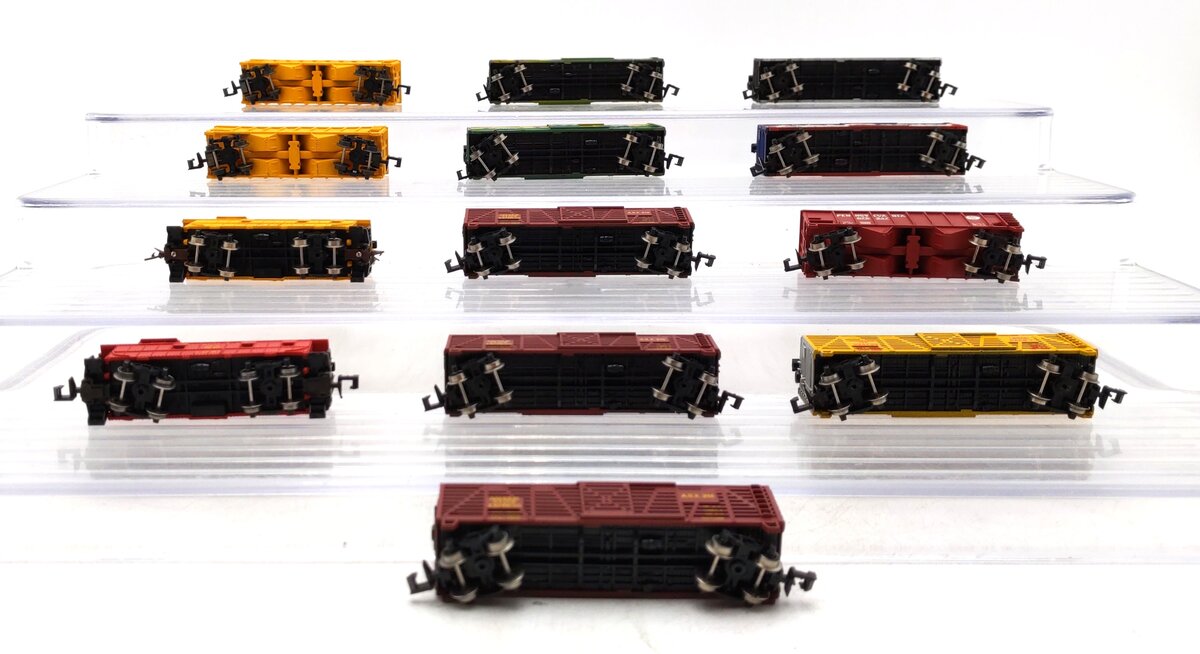 MRC N Scale Assorted Freight Cars: 7051, 7084, 7086, 7073, 8010, 7070, 7071 [13] EX