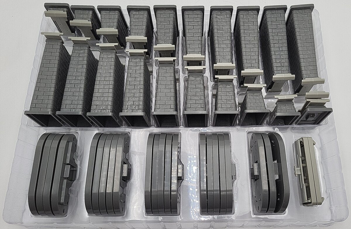 MTH 40-1113 O Lionel FasTrack Graduated Trestle System Set (Pack of 24) EX/Box