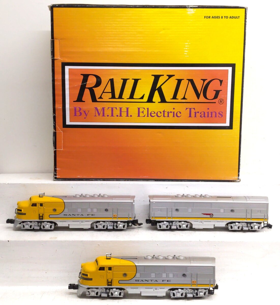 MTH 30-2762-1 O Gauge Santa Fe F-3 ABA Diesel Set w/PS 2.0 EX/Box