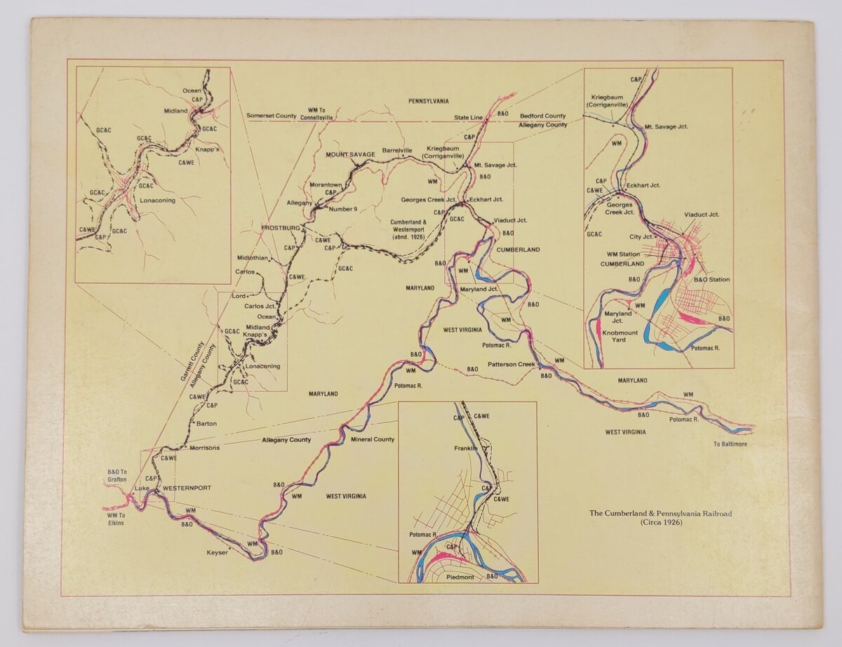 The Cumberland & Pennsylvania Railroad Paperback Book By Deane Mellander VG