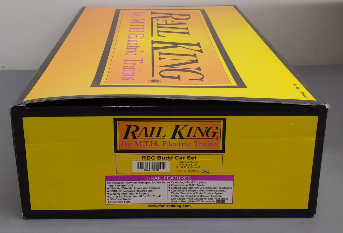 MTH 30-2182-1 O New York Central RDC Budd Car Set w/PS1 (Set of 2) LN/Box
