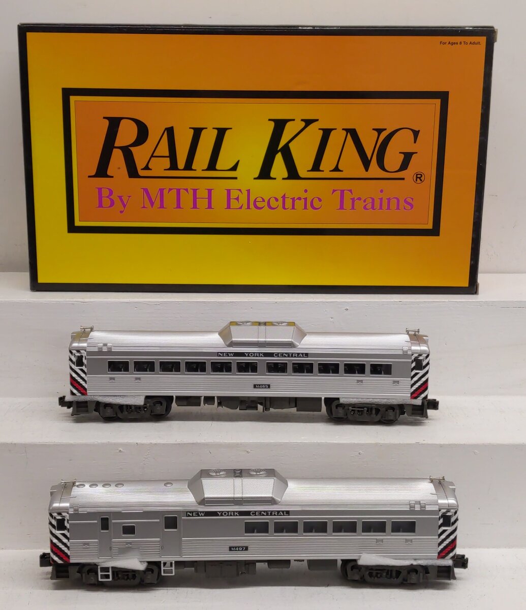 MTH 30-2182-1 O New York Central RDC Budd Car Set w/PS1 (Set of 2) LN/Box
