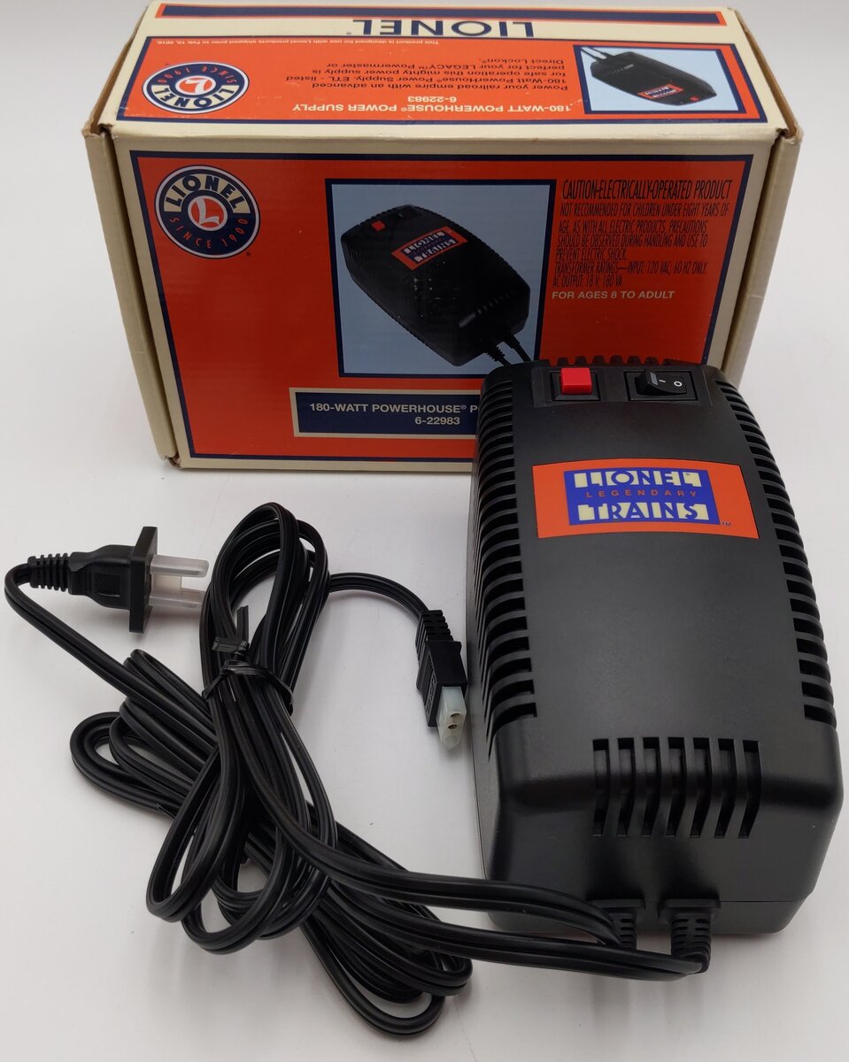 Lionel 6-85226 O 180W New Powerhouse Watt 10A Power Supply LN/Box