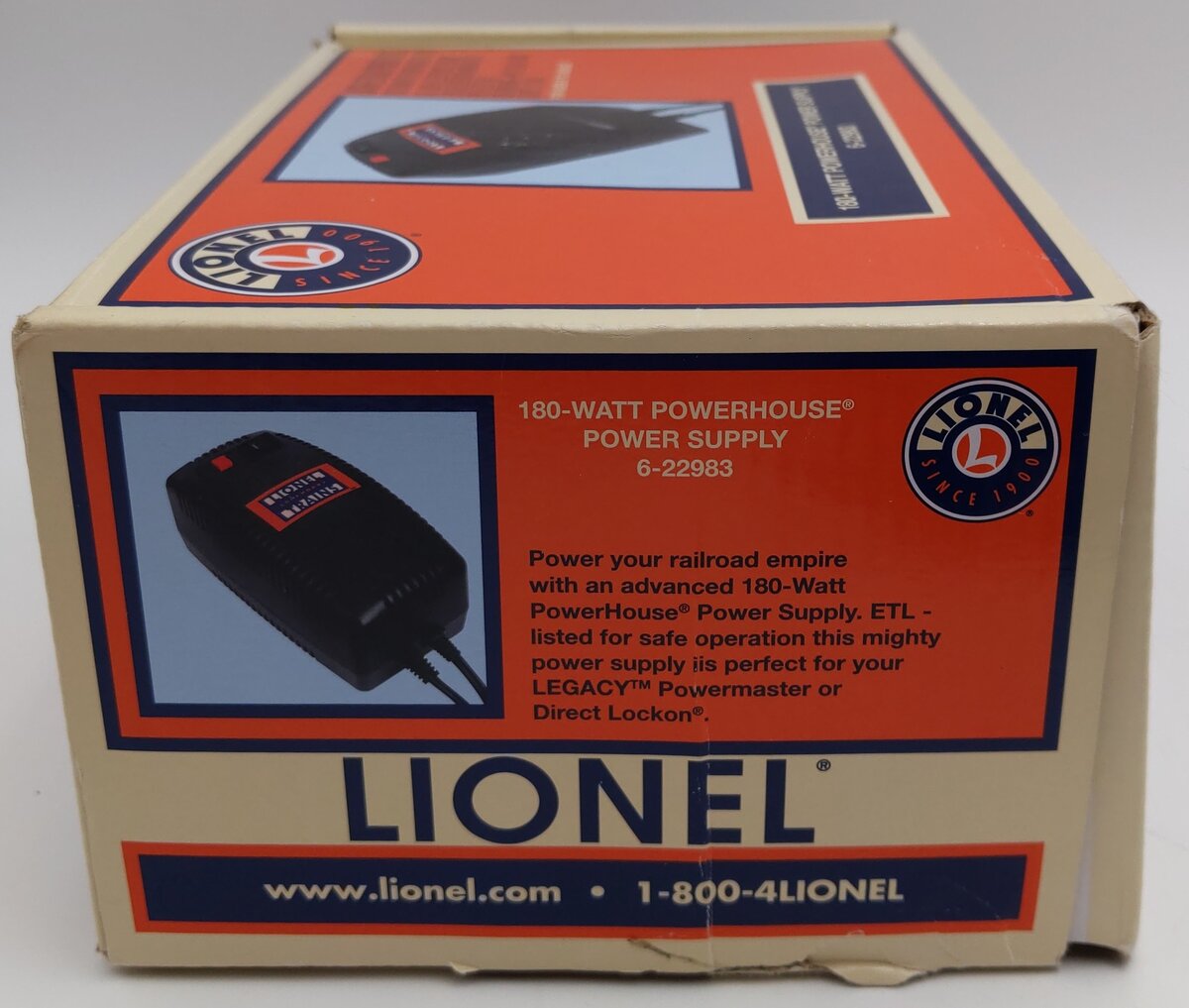 Lionel 6-85226 O 180W New Powerhouse Watt 10A Power Supply LN/Box
