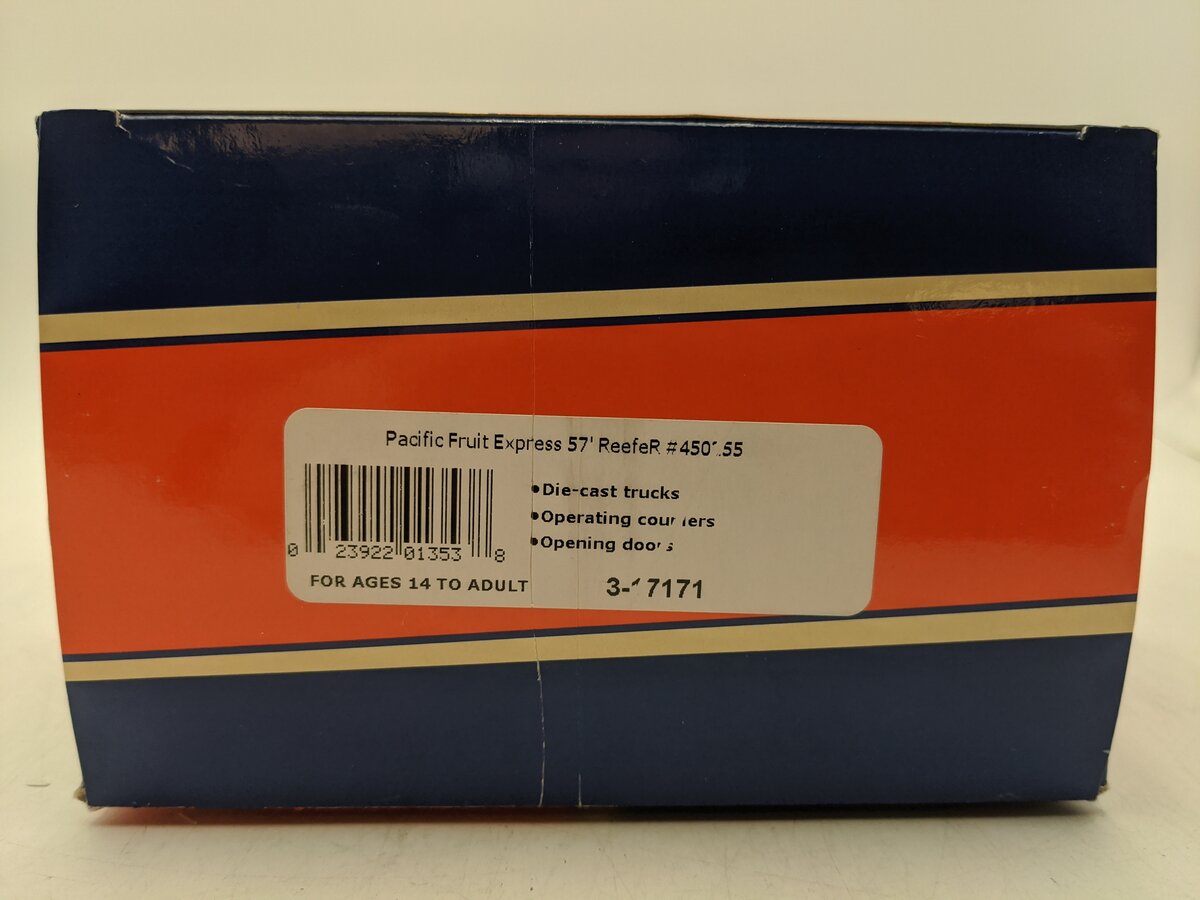 Lionel 3-17171 O Pacific Fruit Express 57' Mechanical Reefer #450255 EX/Box
