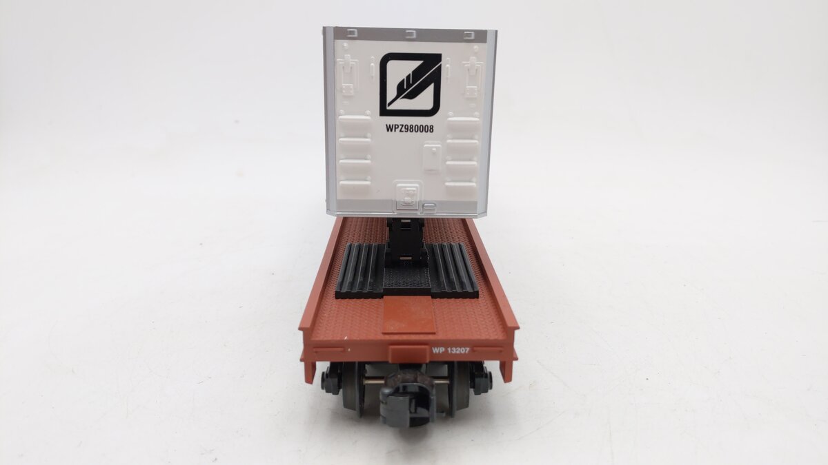 MTH 20-98156 O Gauge Western Pacific Flatcar w/40' Trailer #13207 EX/Box