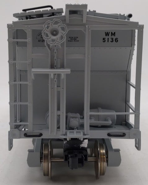 Aristo-Craft ART41298X G Gauge WM 2-Bay Covered Hopper Car #5136 (Metal Wheels) EX/Box