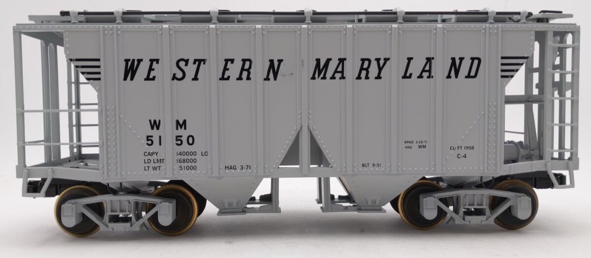 Aristo-Craft ART41298X G Gauge WM 2-Bay Covered Hopper Car #5150 (Metal Wheels) EX/Box
