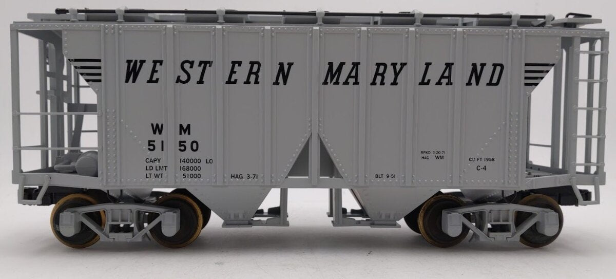 Aristo-Craft ART41298X G Gauge WM 2-Bay Covered Hopper Car #5150 (Metal Wheels) EX/Box
