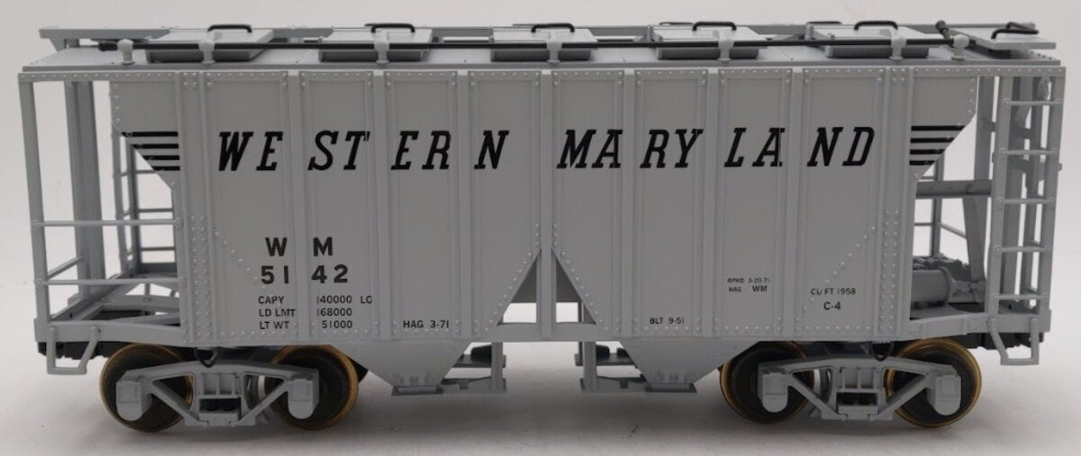 Aristo-Craft ART41298X G Gauge WM 2-Bay Covered Hopper Car #5142 (Metal Wheels) EX/Box
