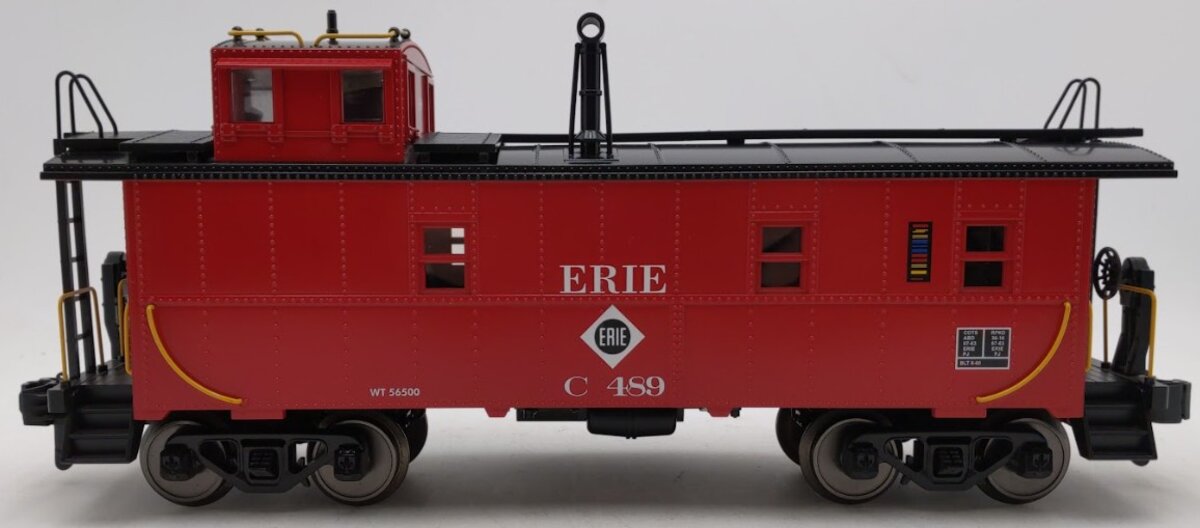 MTH 70-77023 G Gauge Erie Offset Steel Caboose Car #C489 EX/Box