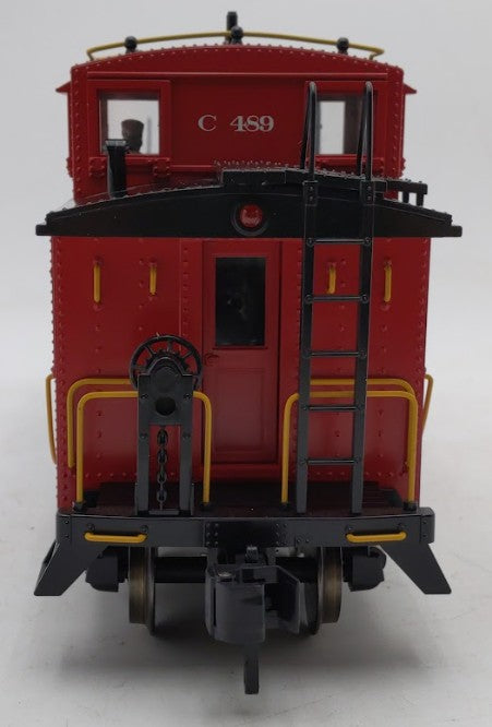 MTH 70-77023 G Gauge Erie Offset Steel Caboose Car #C489 EX/Box
