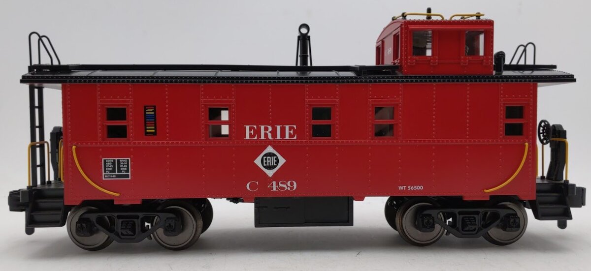 MTH 70-77023 G Gauge Erie Offset Steel Caboose Car #C489 EX/Box