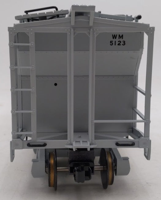 Aristo-Craft ART41298X G Gauge WM 2-Bay Covered Hopper Car #5123 (Metal Wheels) EX/Box