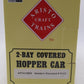 Aristo-Craft ART41298X G Gauge WM 2-Bay Covered Hopper Car #5123 (Metal Wheels) EX/Box