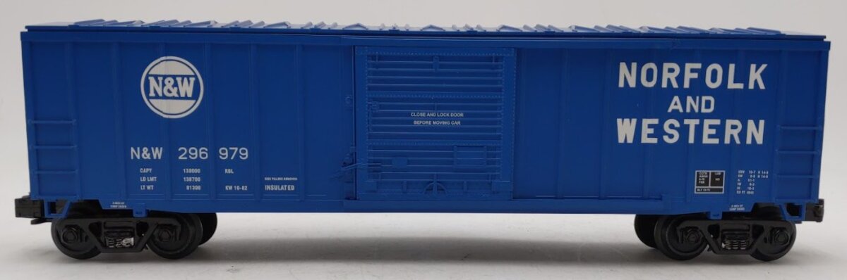 MTH 30-7478 Norfolk & Western 50‘ Single Door Modern Boxcar #296979 LN/Box